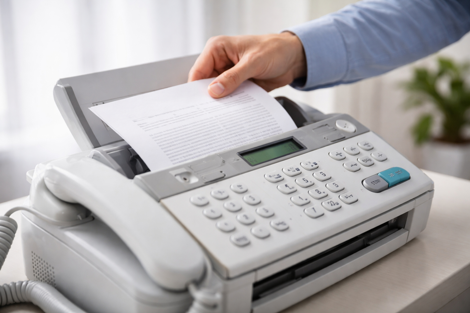 Faxing at document t the shipping ;ounge